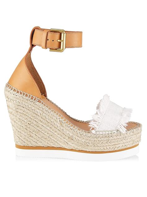 chloe espadrilles sale|chloe espadrille wedges.